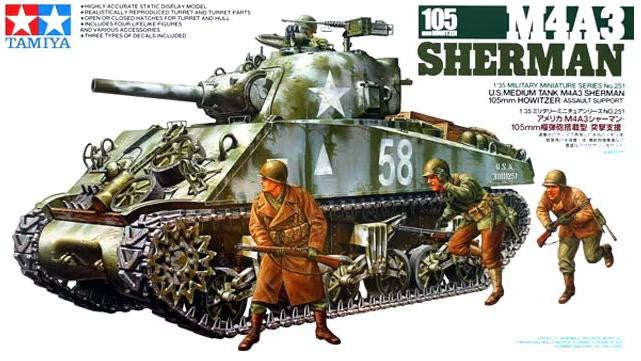 Tamiya 1/35 M4A3 Sherman 105mm 35251